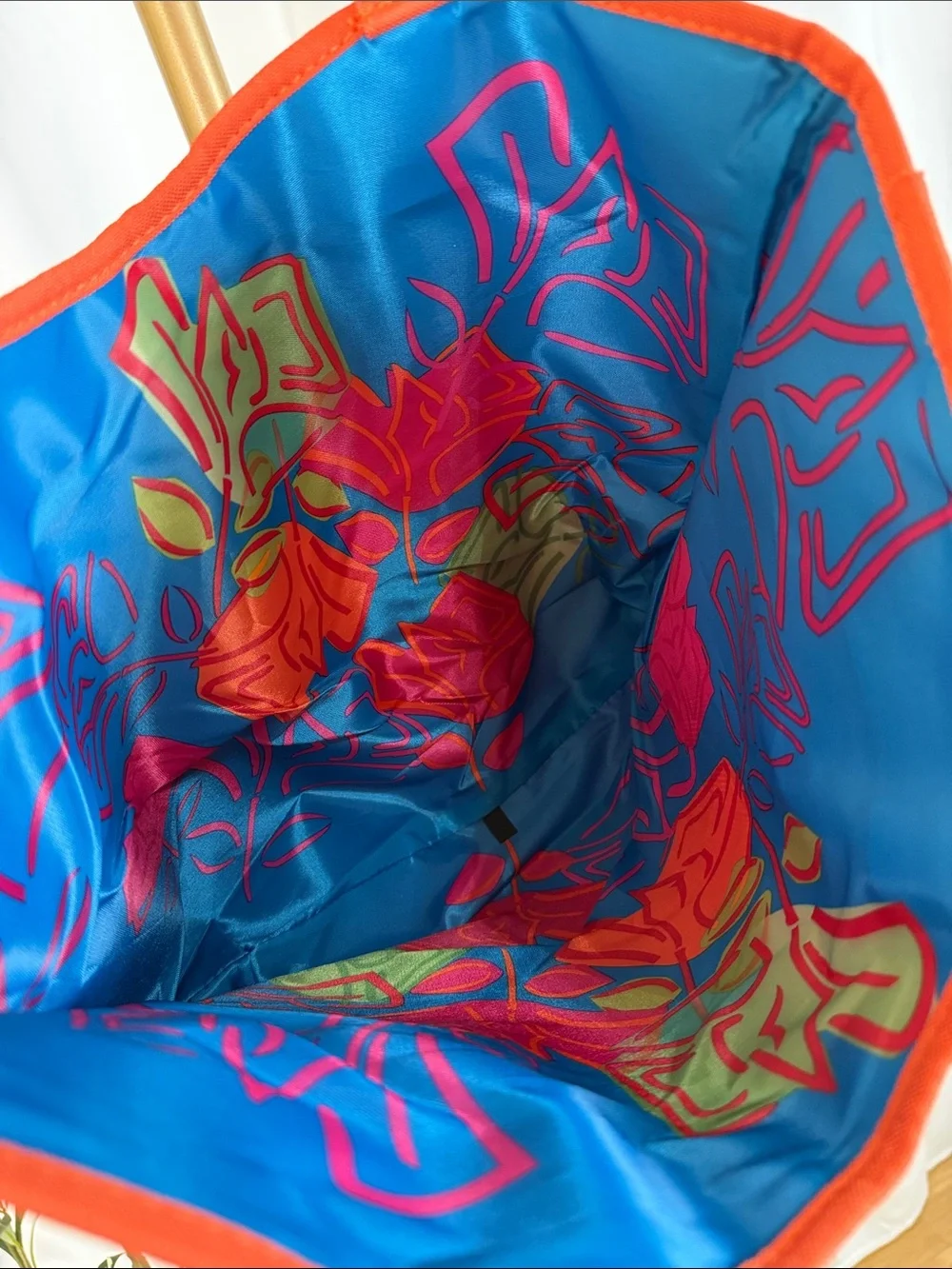 Brand New Lancome Pink Tote with Orange Trim (B1) - Picture 3 of 7